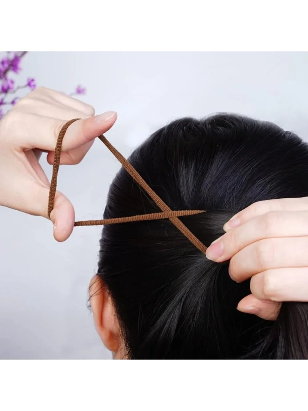 100 Pcs No Damage Elastic Hair Ties - Thick Seamless Ponytail Holders for Women